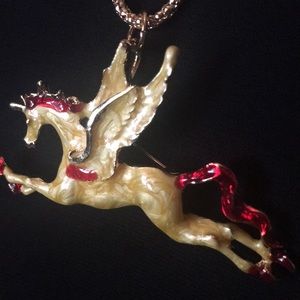 Pegasus Pendant/Brooch Necklace